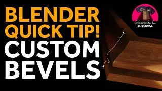 Blender QUICK TIP Tutorial | CUSTOM BEVELS | LeeDanielsART