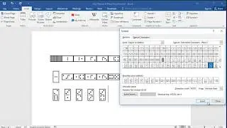 How to insert game domino symbols in word