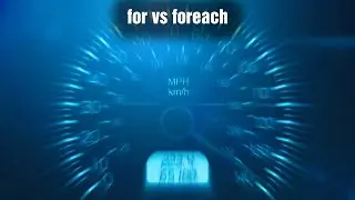 for vs foreach. Что быстрее?