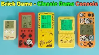 Brick Game Large Screen - Tetris Classic Game Console, Green Backlight & Portable | Unboxing Review