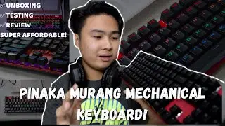 Mechanical Keyboard Shopee | V2S KM300 Mechanical Keyboard Unboxing + Quick Testing and Review