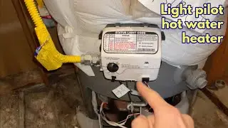 How to light the pilot for a hot water heater Honeywell