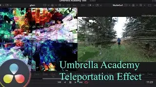 Umbrella Academy Teleportation Effect - Davinci Resolve