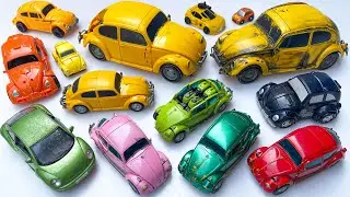 Different Yellow BUMBLEBEE Transformers Robot Car Toys: Rise of Beast Wars Dinosaur Tobot Stopmotion