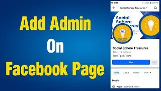 How to add Admin on Facebook Page | How to add Admin in Facebook Page