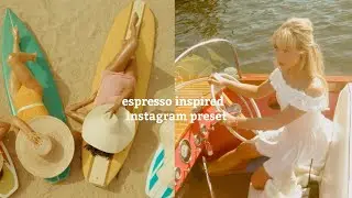 @sabrinacarpenter Espresso inspired preset | Instagram feed | lightroom presets FREE download