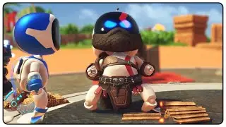 What happens when you punch Kratos - Astro Bot