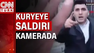 Güvenlik görevlisi tartıştığı kuryeye saldırdı