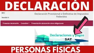 🔥💪Así debes Presentar la declaración mensual de Personas Físicas caso Practico 📆excel