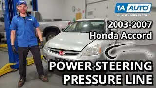 How to Replace Power Steering Pressure Line 2003-2007 Honda Accord