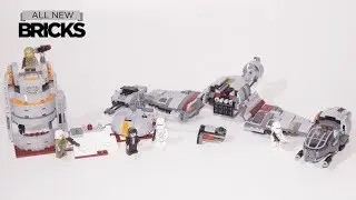 Lego Star Wars 75202 Defense of Crait Lego Speed Build