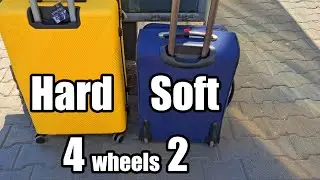 Travel Suitcase Comparison (Hard vs Soft shell, 4 vs 2 wheels)