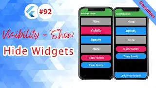 Flutter Tutorial - Visibility - Show / Hide Widgets