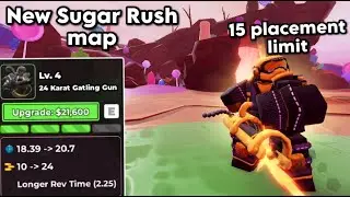 New Sugar Rush map Triumph, with Golden Mini rebalance | Tower Defense Simulator