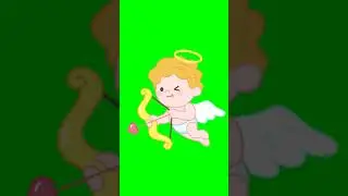 Green Screen Animated Angels | Heart Animation 