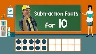 Practice Our Subtraction Facts for 10 | Subtraction Song | Math Song for Kids | Jack Hartmann