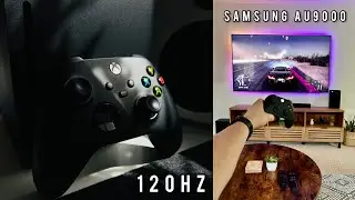 Samsung AU9000 120Hz  Xbox Series X Halo Test