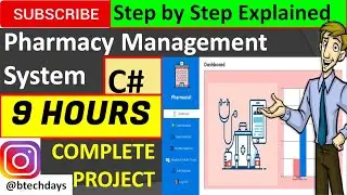 Pharmacy Management System in Csharp (C#, Visual Studio, MsSQL Server) Complete Project Step by Step