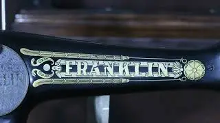 Franklin Sewing Machine Rear Decal