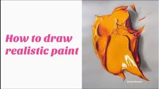 How to draw realistic paint | Artcoaster