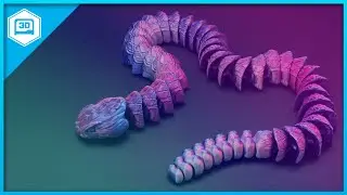 Flexy Rattle Snake #3dprinting #adafruit #timelapse