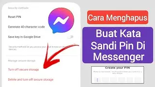 Cara Menghapus Kata Sandi Pin Di Messenger ||  Hapus Pin Dari Messenger