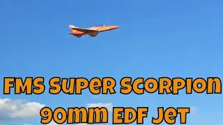 High-Speed Fly By Action! FMS Super Scorpion 90mm EDF Jet