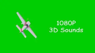 Green Screen Video || 3D sounds - Plane