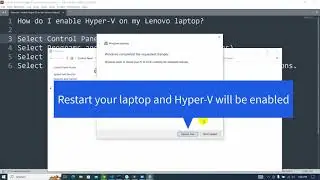 How to enable Hyper-V on windows machine