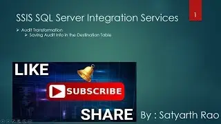 45 SSIS Audit Transformation Part-1 | SQL Server Integration Services