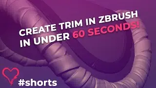 Create Trim in Zbrush in 60 SECONDS! 