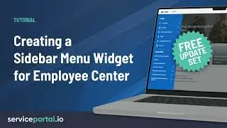 Creating a Sidebar Menu Widget for Employee Center - FREE Download