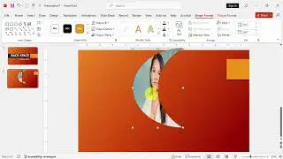 How to custom crop a picture in PowerPoint presentation