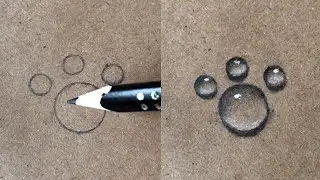 VERY EASY! How to Draw a Water Drops | Pencil Sketch | Art Video