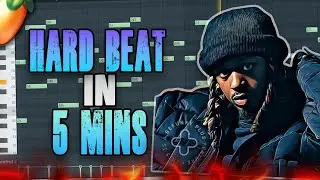 How To Make Simple but HARD HITTING Beats (In 5 mins) | FL Studio