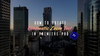 🔴🔵 How to Create Zoom Text Title in Premiere Pro tutorial 🔴🔵