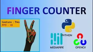 Python finger counter with OpenCV and MediaPipe | Python tutorial for beginners | Computer Vision