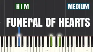 HIM - Funeral of Hearts Piano Tutorial | Medium