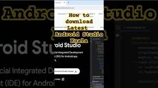 Download Latest Android Studio Koala #ytshorts #viral #androidstudio #shortsfeed #trending #coding