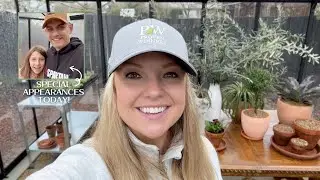 Drizzly Morning in the Greenhouse! :: Potting Up Some Plants AND Sadie and Jason are Here to Help!