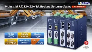 Industrial RS232/422/485 Modbus Gateway Series (IMG-2000T Series)