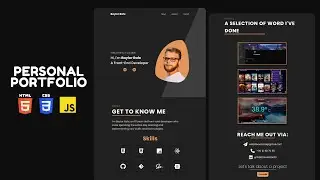 Personal Portfolio Website in HTML & CSS & JavaScript