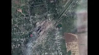 Satellite Imagery of Recent Storm Shadow Strike on Ammo Depot in Rykove -- Devastation!