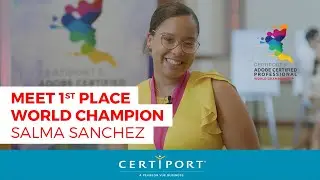 Certiport's 2022 Adobe Certified Professional World Championship: Salma Sanchez, 1st Place Winner