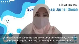 #18 Q&A Bu Candra - Saya penulis pemula, Jurnal apa yang sesuai untuk penerbitan karya tulis saya?