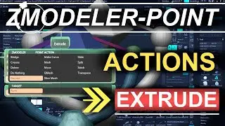 ZBrush - ZModeler Edge(Actions) - Extrude