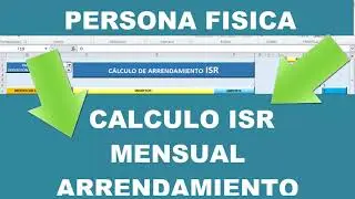 CÁLCULO ISR arrendamiento DEDUCCIÓN CIEGA PERSONA FISICA 2024 ❤️