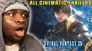 ELDER SCROLLS FAN REACTS TO ALL FINAL FANTASY 14 CINEMATICS!!!!!