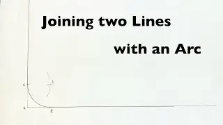 How To Link Or Join Two Given Perpendicular Lines with An Arc.