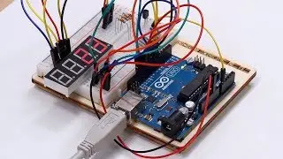 Temperatursensor TMP36 und 7-Segment-Display am Arduino